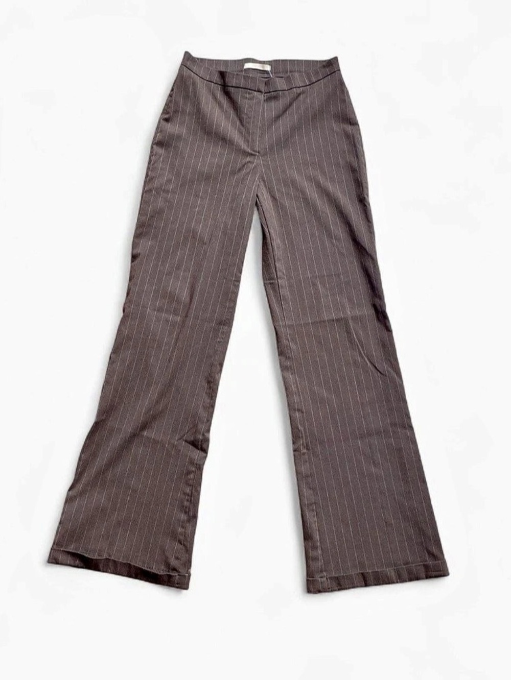 Forever 21 Striped Flare Pants in Brown Size Small